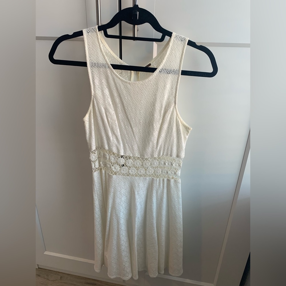 Ivory free people lace dress size 2